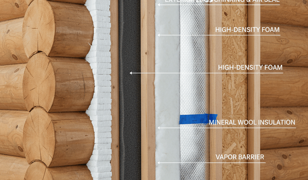 How Much Insulation Do Log Walls Actually Need?