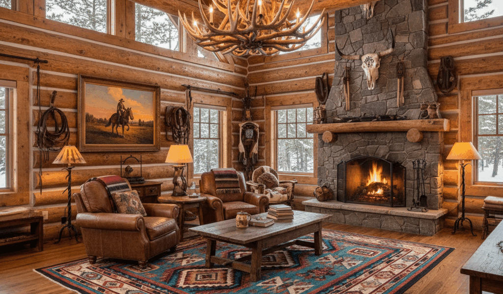 Antler Chandeliers and Navajo Rugs That Never Go Out of Style
