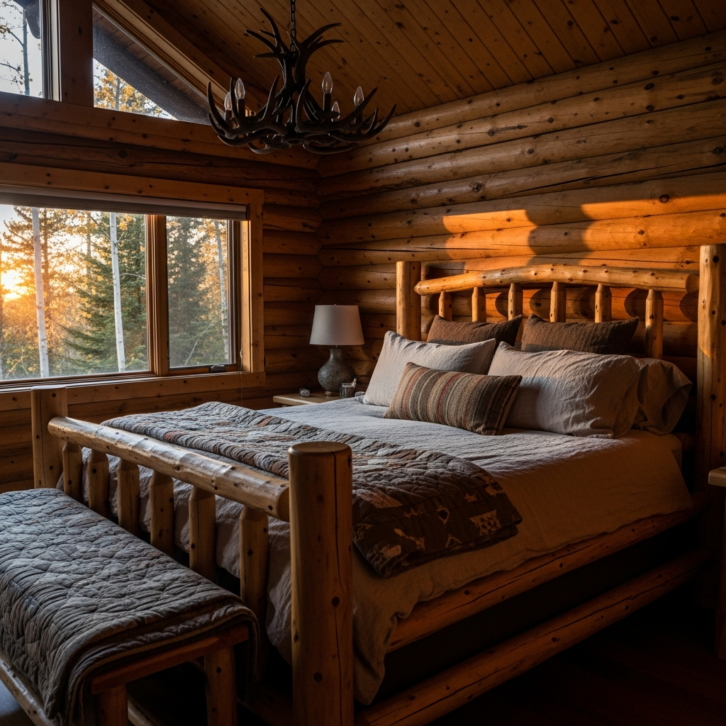 Log Cabin Bedroom Decor Ideas That Get the Rustic Look Right